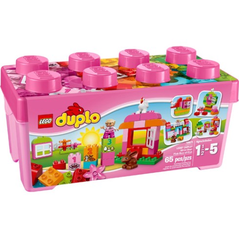 10571 ЛЕГО ДУПЛО – Универсална розова кутия за забавление<br><small> 10571 LEGO DUPLO – All-in-One-Pink-Box-of-Fun</small>