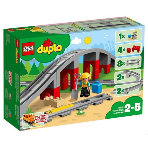 10872 ЛЕГО ДУПЛО - Мост и релси за влак<br><small>10872 LEGO DUPLO - Train Bridge and Tracks</small>