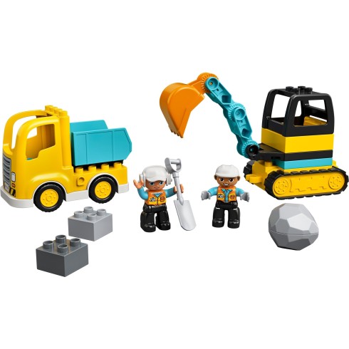 10931 ЛЕГО ДУПЛО - Камьон и екскаватор <br> <small> 10931 LEGO DUPLO - Truck & Excavator </small>
