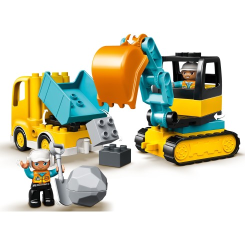 10931 ЛЕГО ДУПЛО - Камьон и екскаватор <br> <small> 10931 LEGO DUPLO - Truck & Excavator </small>