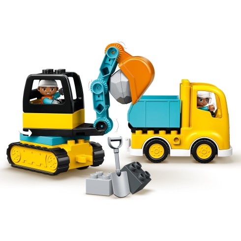 10931 ЛЕГО ДУПЛО - Камьон и екскаватор <br> <small> 10931 LEGO DUPLO - Truck & Excavator </small>