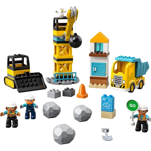 10932 ЛЕГО ДУПЛО - Разрушител с топка <br> <small> 10932 LEGO DUPLO - Wrecking Ball Demolition </small>