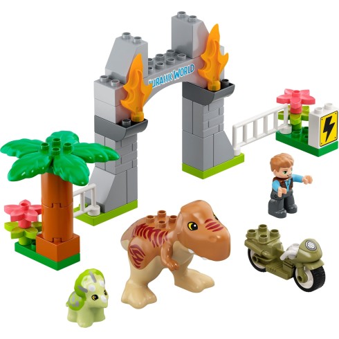 10939 ЛЕГО ДУПЛО - Бягството на динозаврите Т. рекс и трицератопс<br><small>10939 LEGO DUPLO - T. rex and Triceratops Dinosaur Breakout</small>
