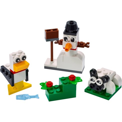 11012 ЛЕГО КЛАСИК - Бели креативни части<br><small> 11012 LEGO CLASSIC - Creative White Bricks</small>