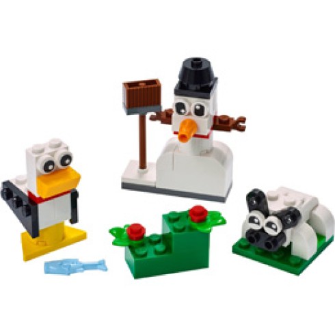 11012 ЛЕГО КЛАСИК - Бели креативни части<br><small> 11012 LEGO CLASSIC - Creative White Bricks</small>