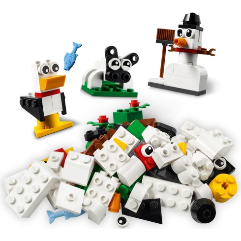 11012 ЛЕГО КЛАСИК - Бели креативни части<br><small> 11012 LEGO CLASSIC - Creative White Bricks</small>