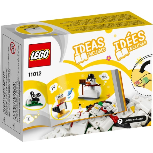 11012 ЛЕГО КЛАСИК - Бели креативни части<br><small> 11012 LEGO CLASSIC - Creative White Bricks</small>