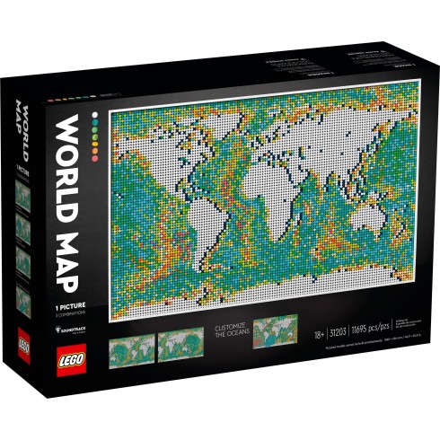 31203 ЛЕГО АРТ- Карта на света<br> <small> 31203 LEGO ART - World Map</small> 31203 ЛЕГО АРТ- Карта на света<br> <small> 31203 LEGO ART - World Map</small>