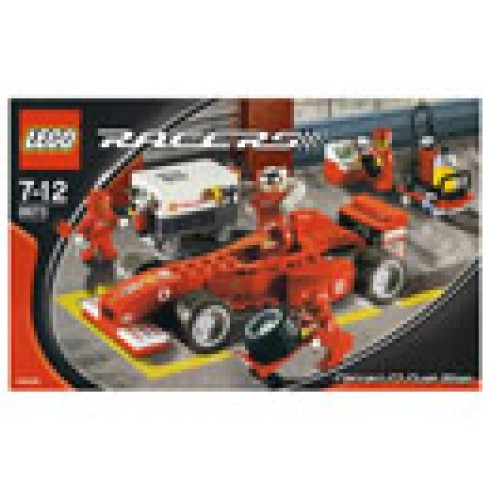 8673 ЛЕГО РЕЙСЪРС - Ферари Ф1 Бокс<br><small> 8673 LEGO RACERS - Ferrari F1 Fuel Stop</small>